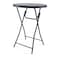 Atlas Commercial Products TitanPRO 32 Blow Molded Plastic Folding Cocktail Table, Black PFT2-BLK-32RBAR - alternate 1